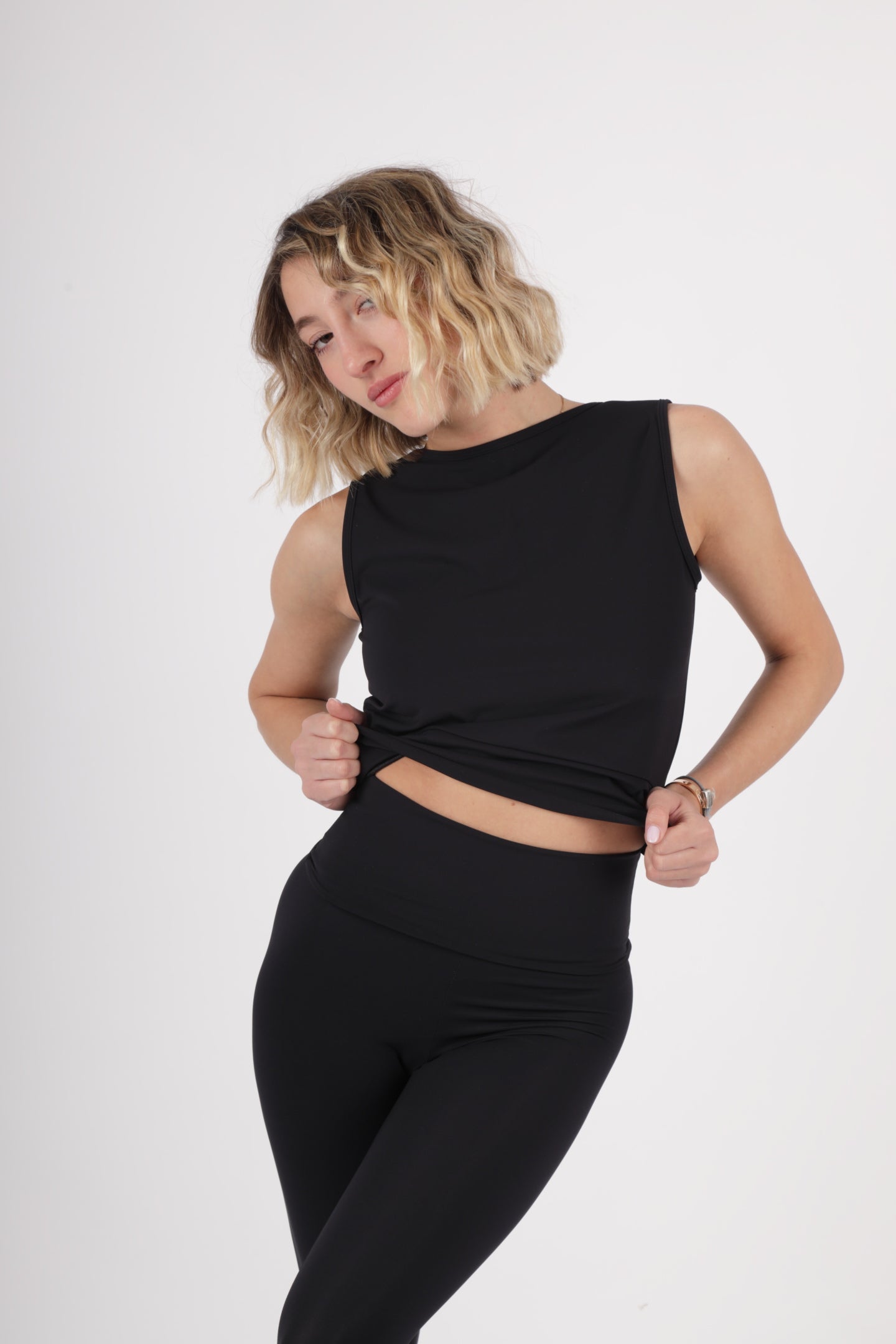 Leggings liscio- Nero