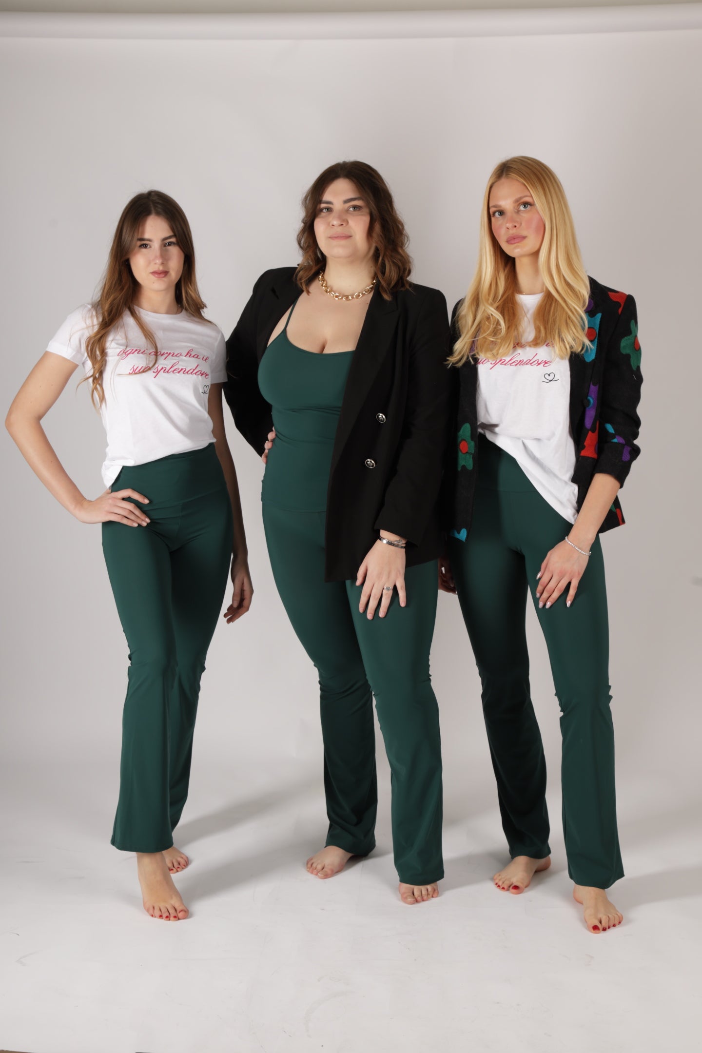 Legging évasé - Vert