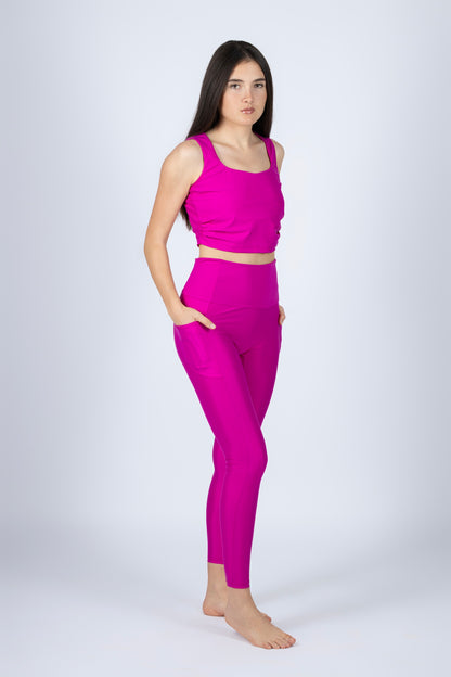 Legging avec poche - Fuchsia