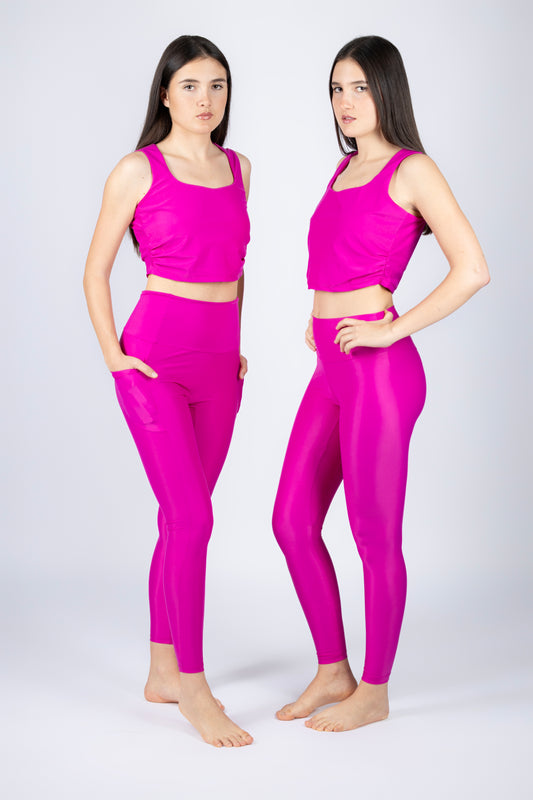 Leggings liscio- Fucsia