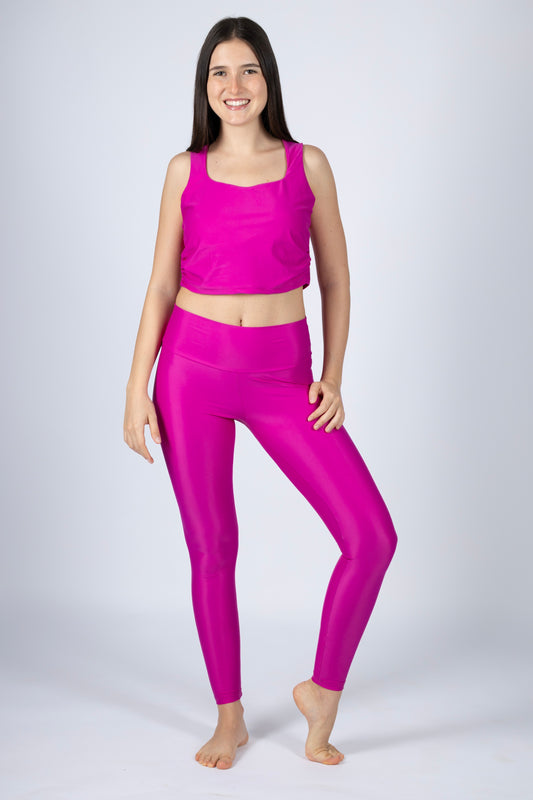 Leggings liscio - Fucsia