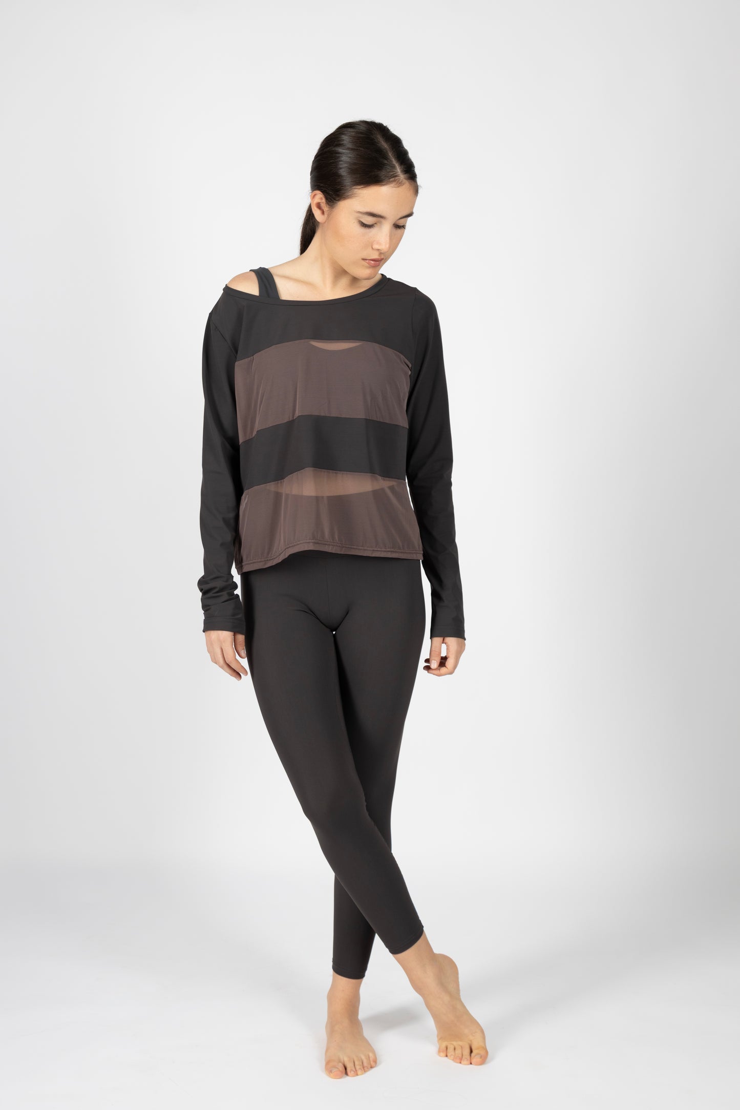 Leggings liscio- Antracite Caldo