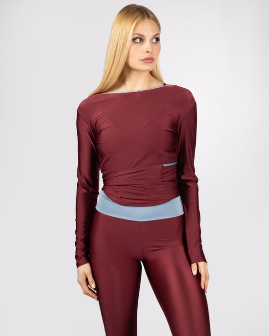 Scaldacuore- Azzurro/Bordeaux
