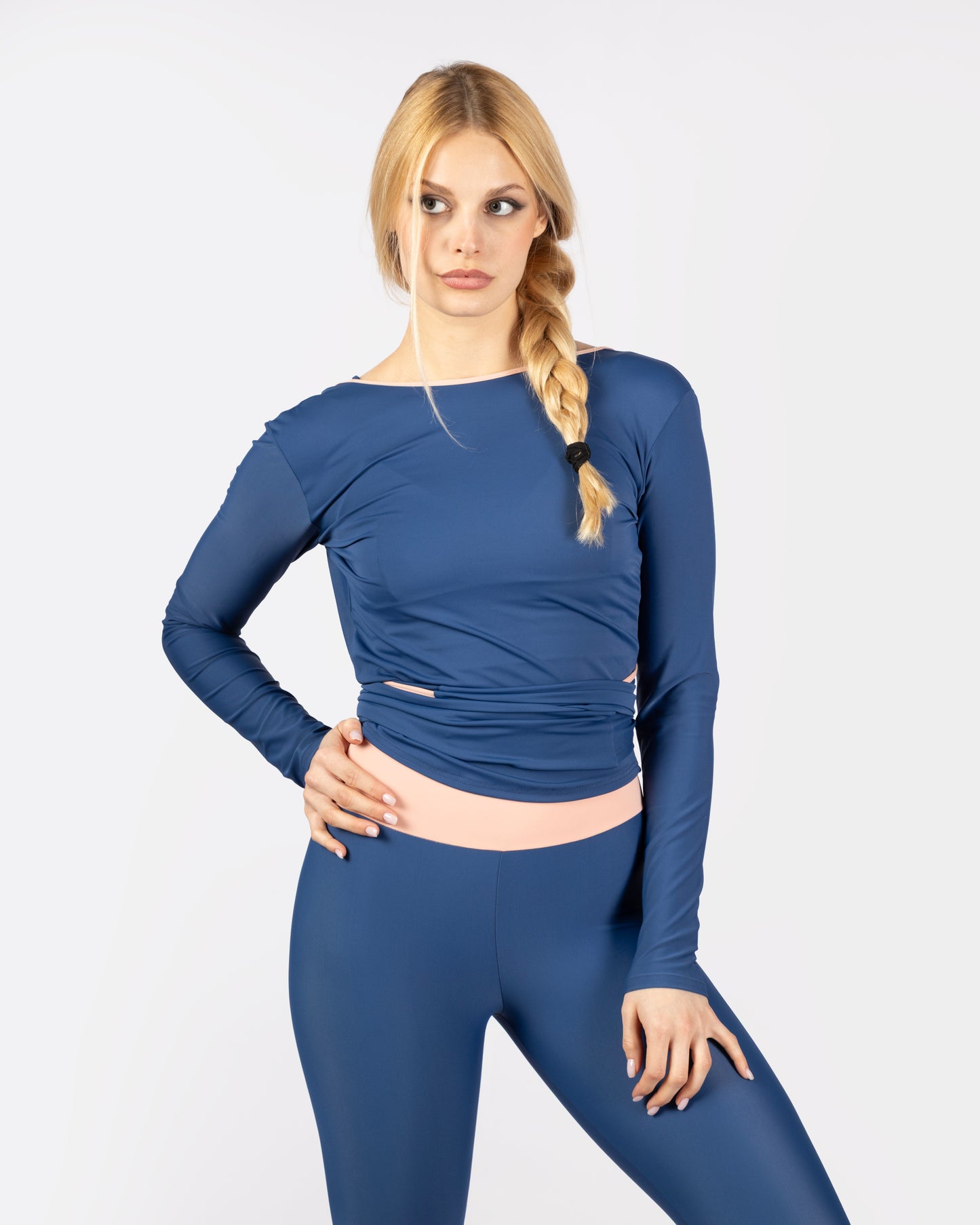 Scaldacuore- Rosa Cipria/Blu