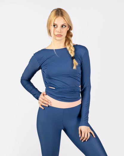Scaldacuore- Rosa Cipria/Blu